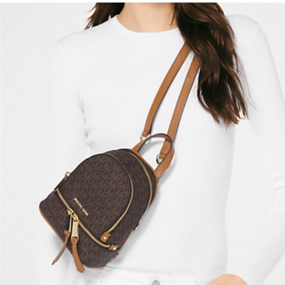 COPY - Michael Kors Rhea Mini Logo Backpack - Picture 4 of 4
